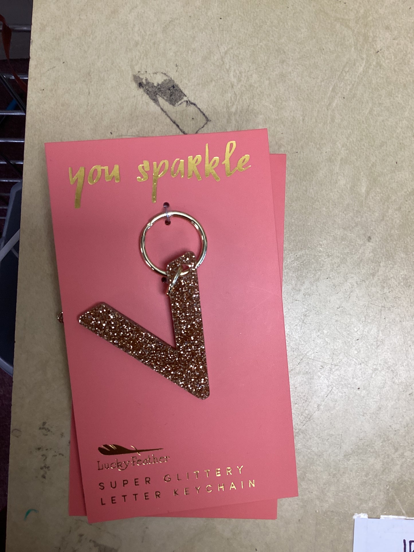 Letter keychain-V