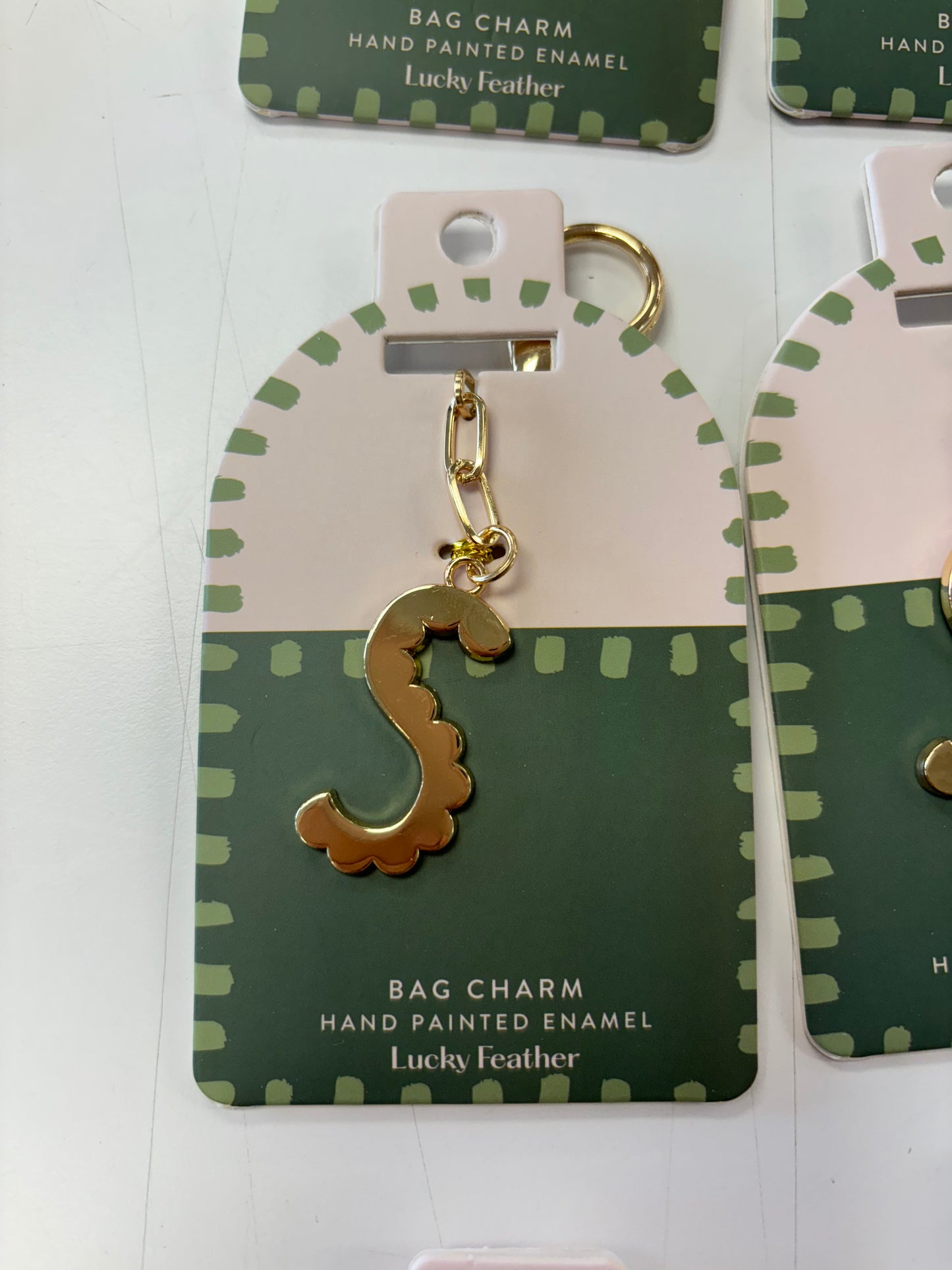 Bag Charm Letter Keychain