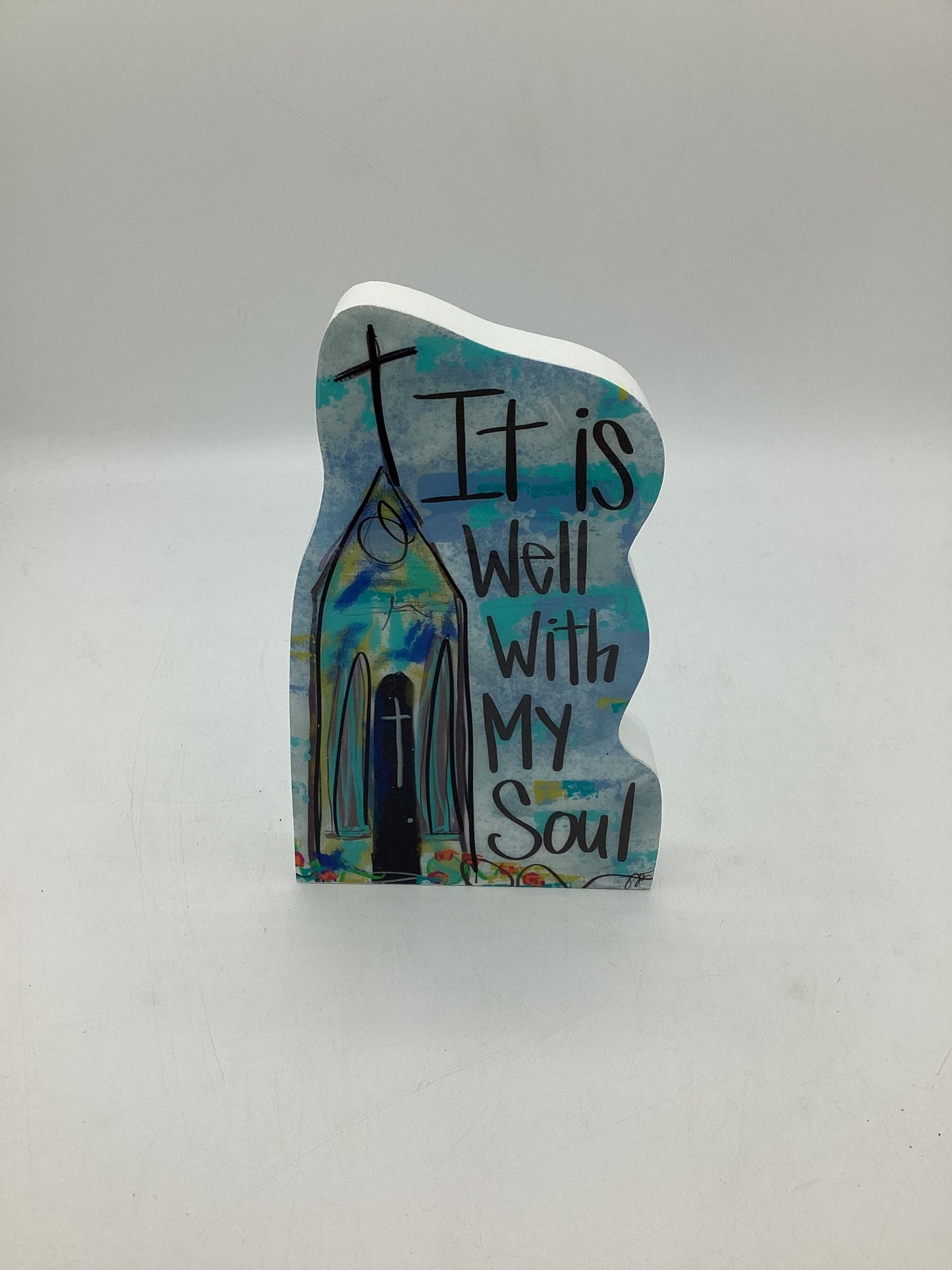 “It is Well with My Soul” Epoxy Cross