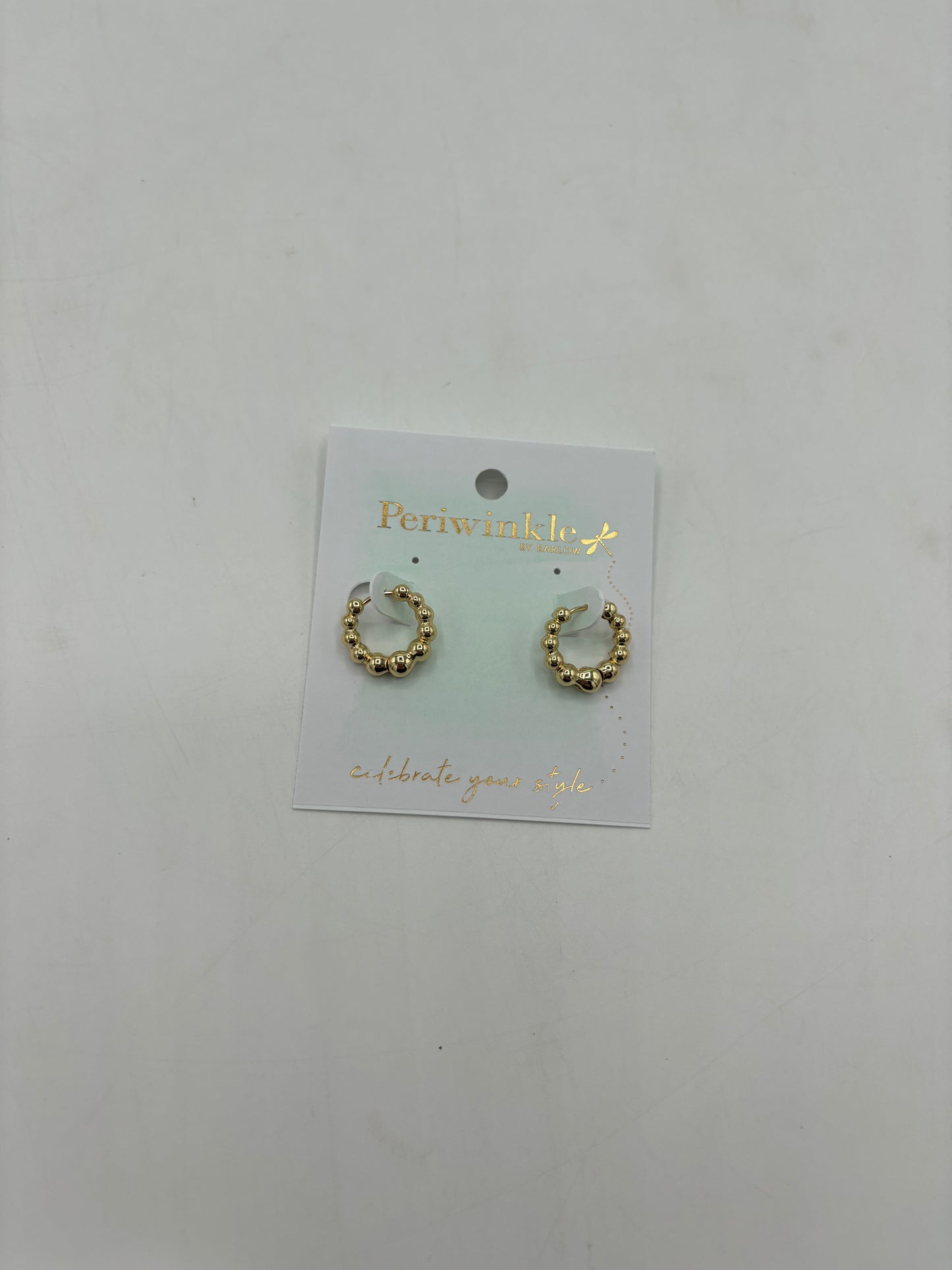 Gold and Silver Bubble Hoops