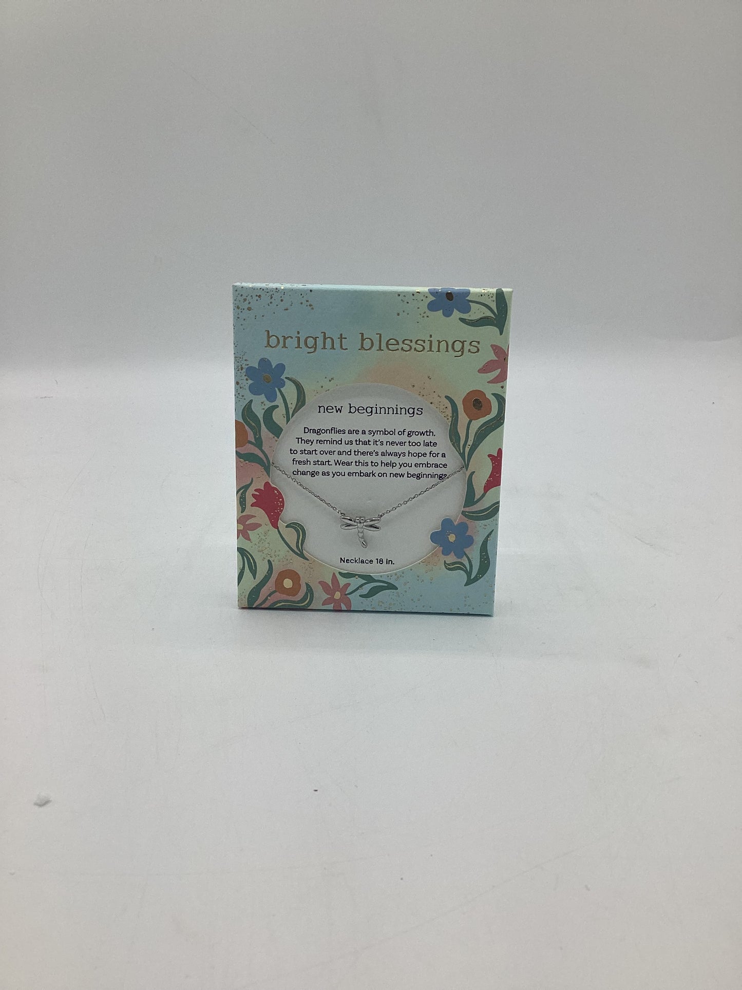 Bright Blessings Neck-Dragonfly-Silver
