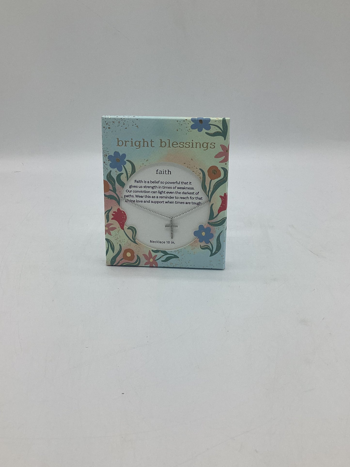 Bright Blessed Neck-Cross-Silver