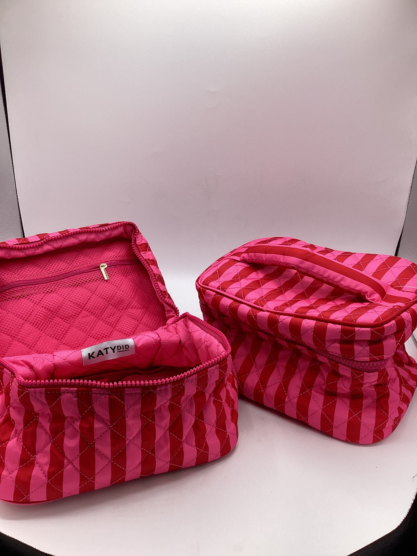 Striped Make Up Bag