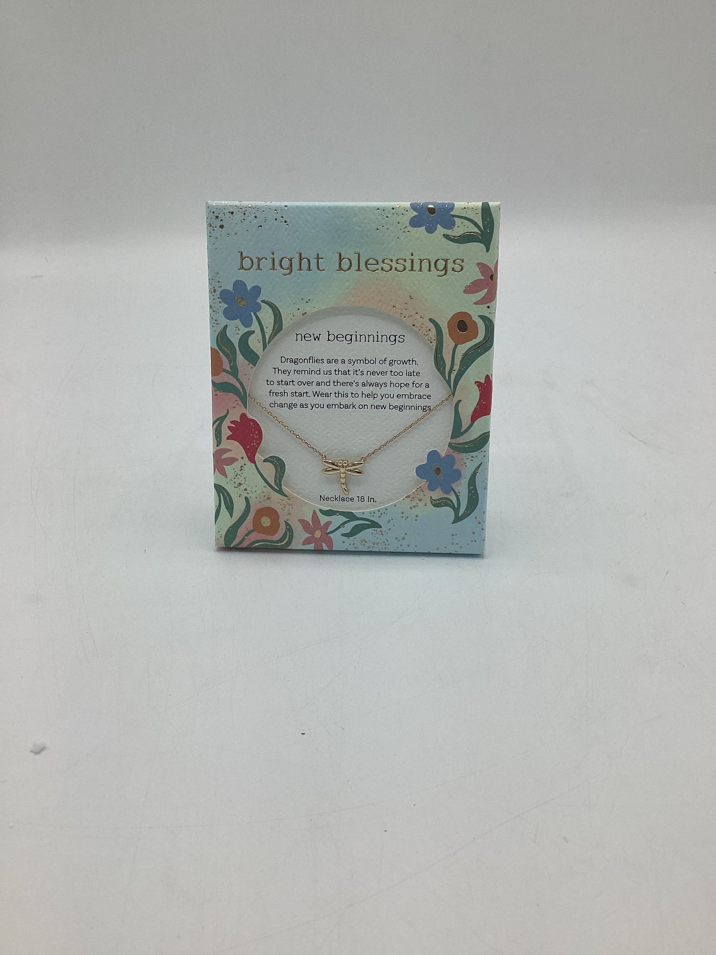 Bright Blessings Neck-Dragonfly-Gold