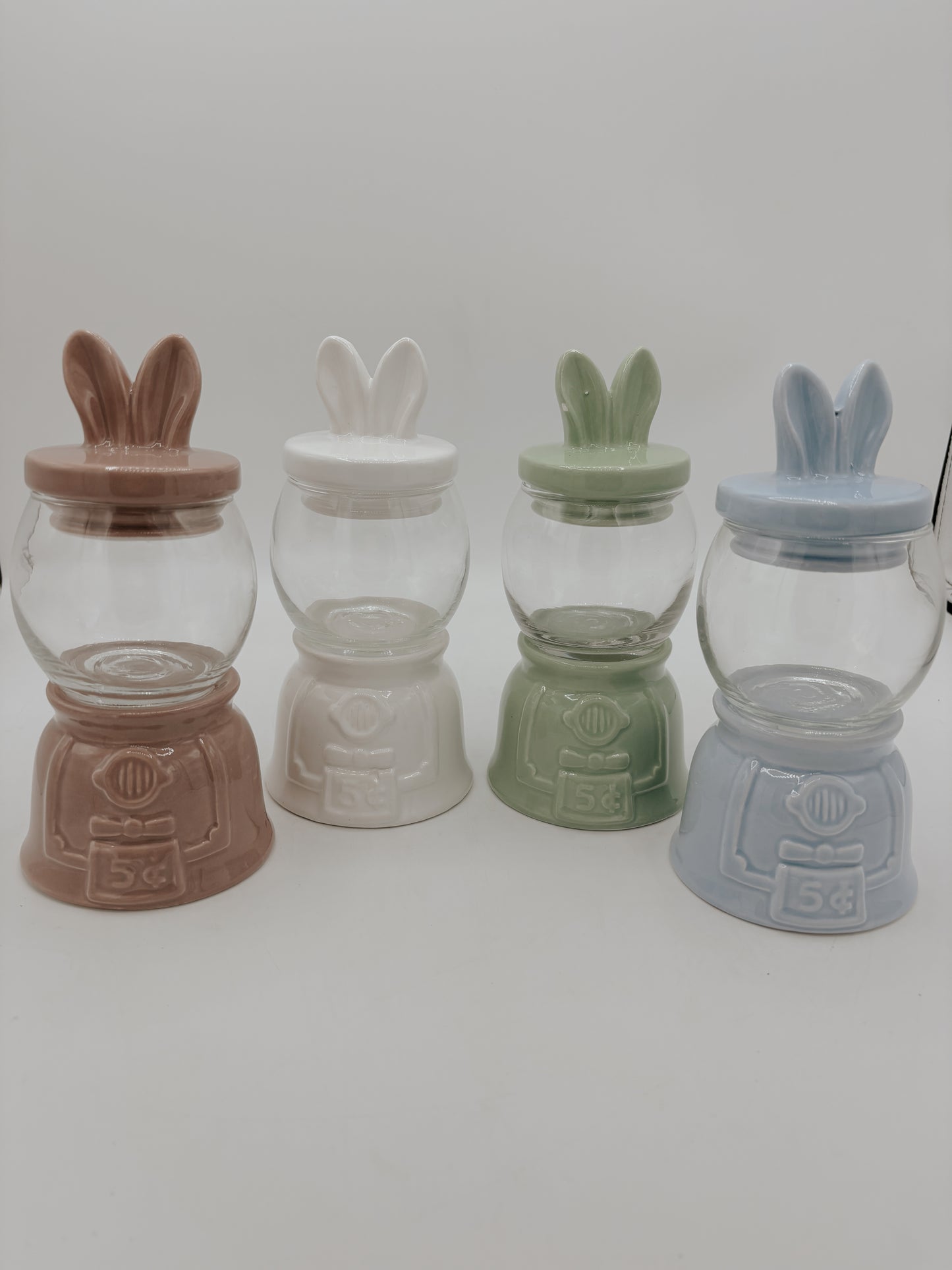 5 Cent Glass Easter Jar