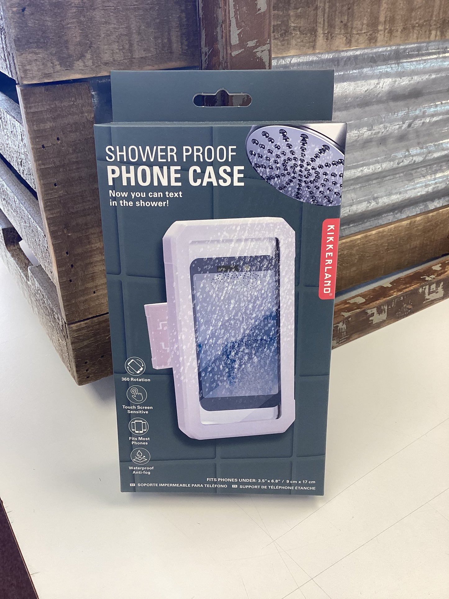 Shower proof phone case