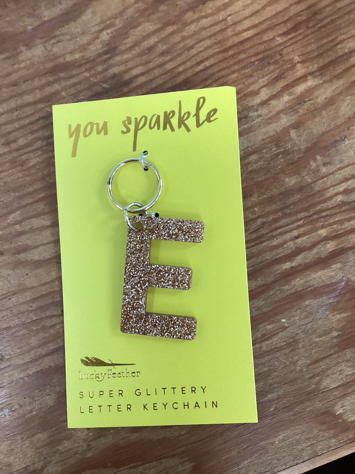 Letter keychain-E