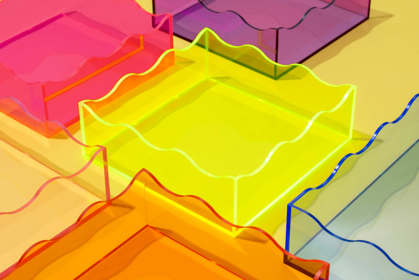 Wavy Tray - Square - Purple