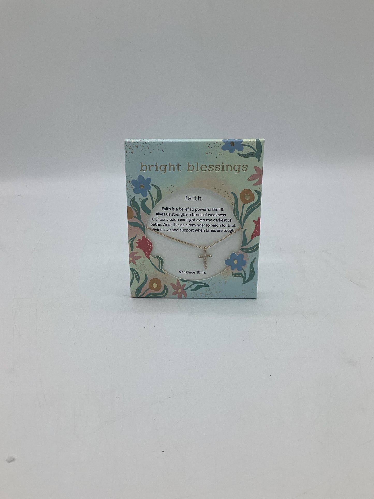 Bright Blessed Neck-Cross-Gold