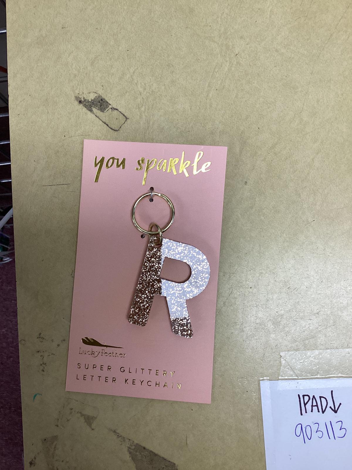 Letter keychain- R