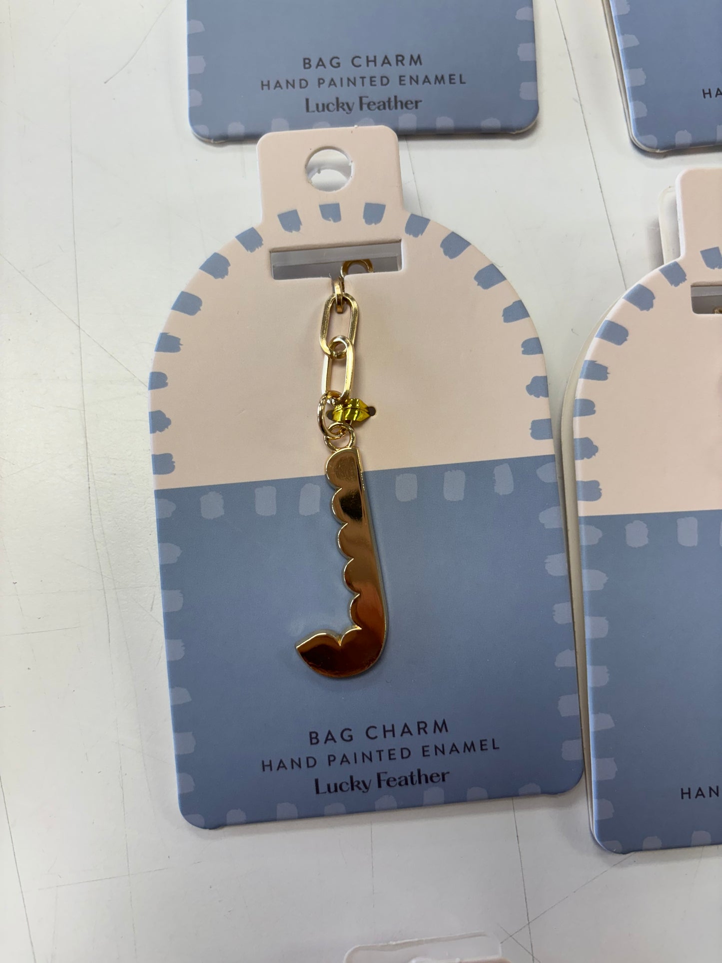 Bag Charm Letter Keychain