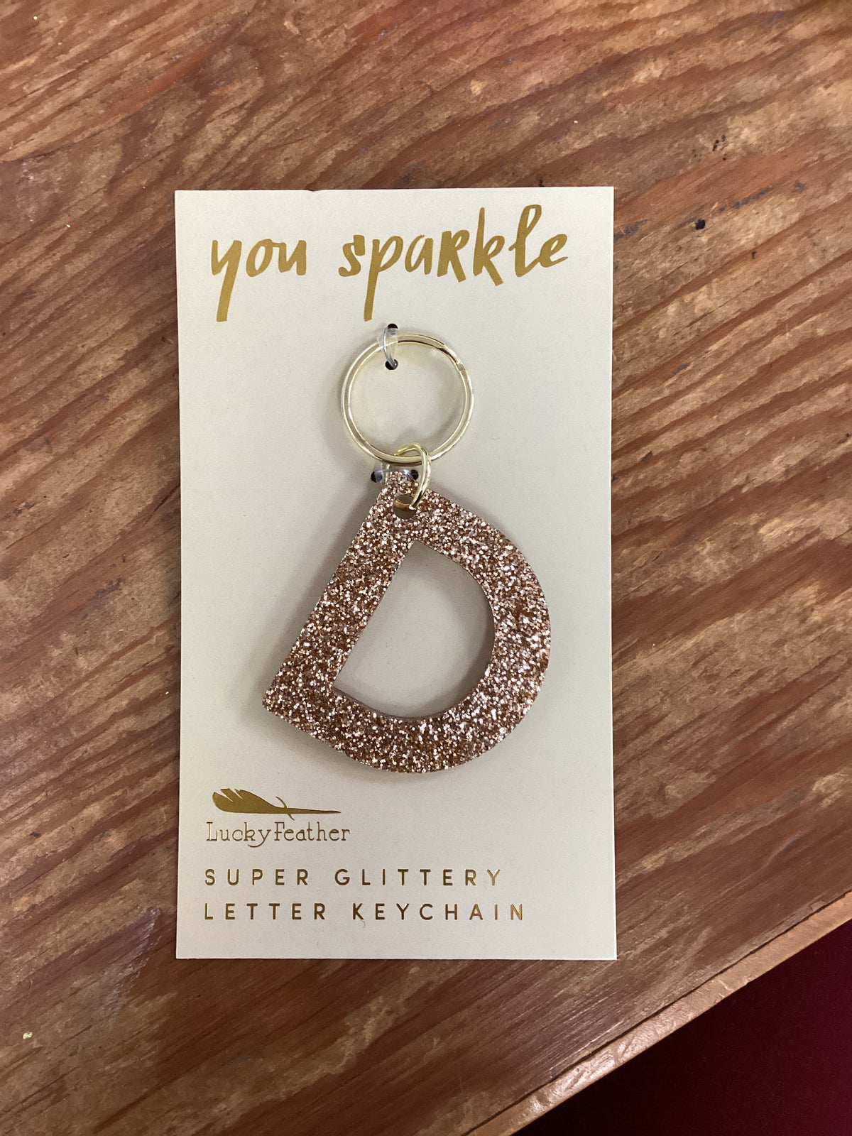 Letter keychain- D