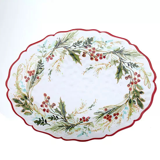Christmas Gatherings Oval Platter