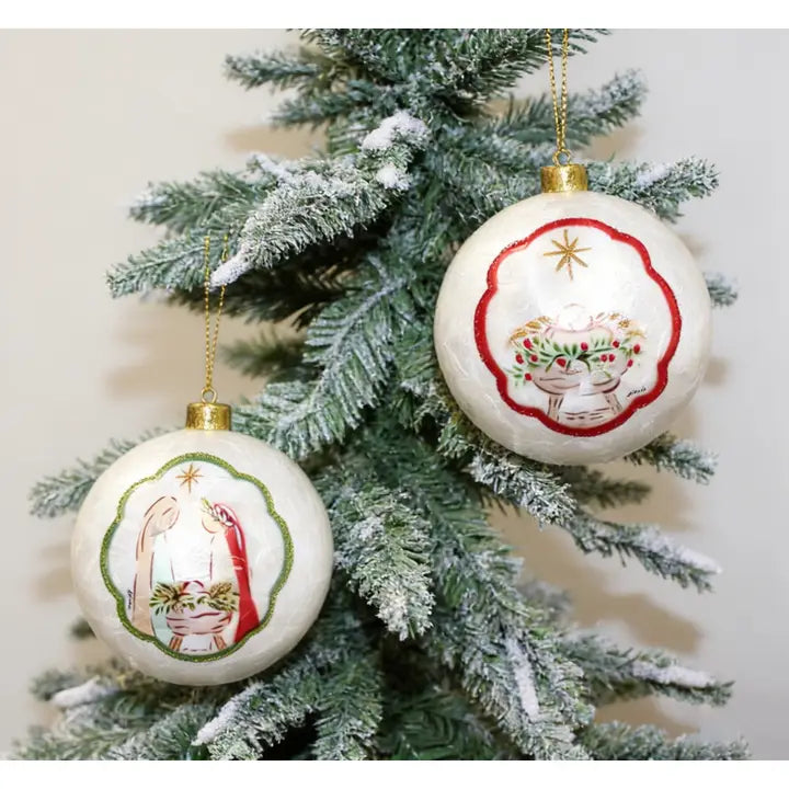 Woodland Holy Family Ornament