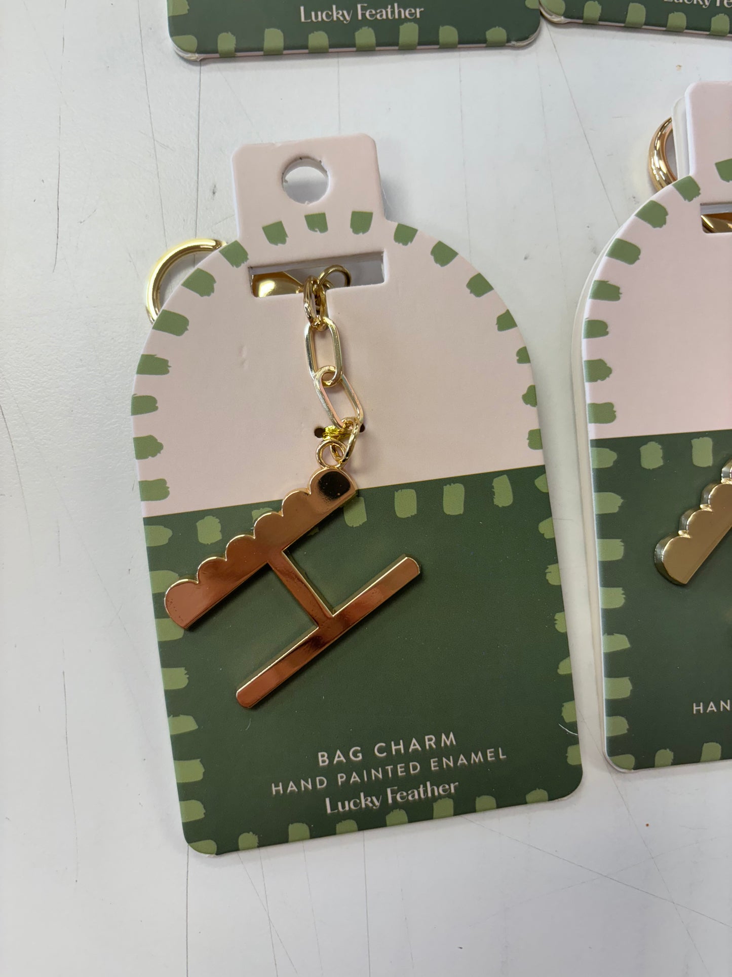Bag Charm Letter Keychain