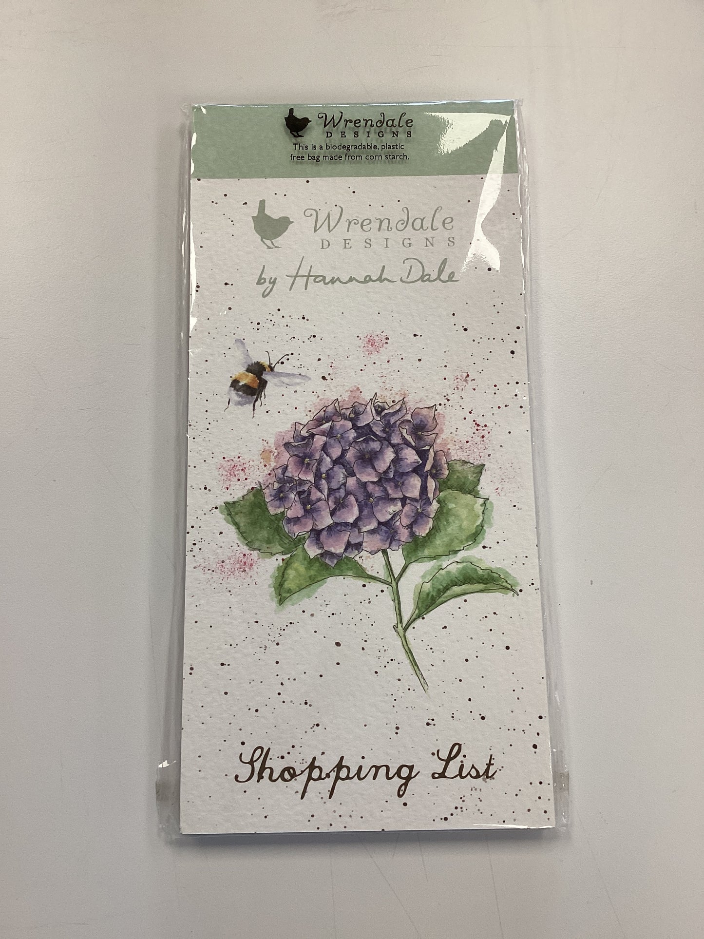 Hydrangea Shopping List Notepad