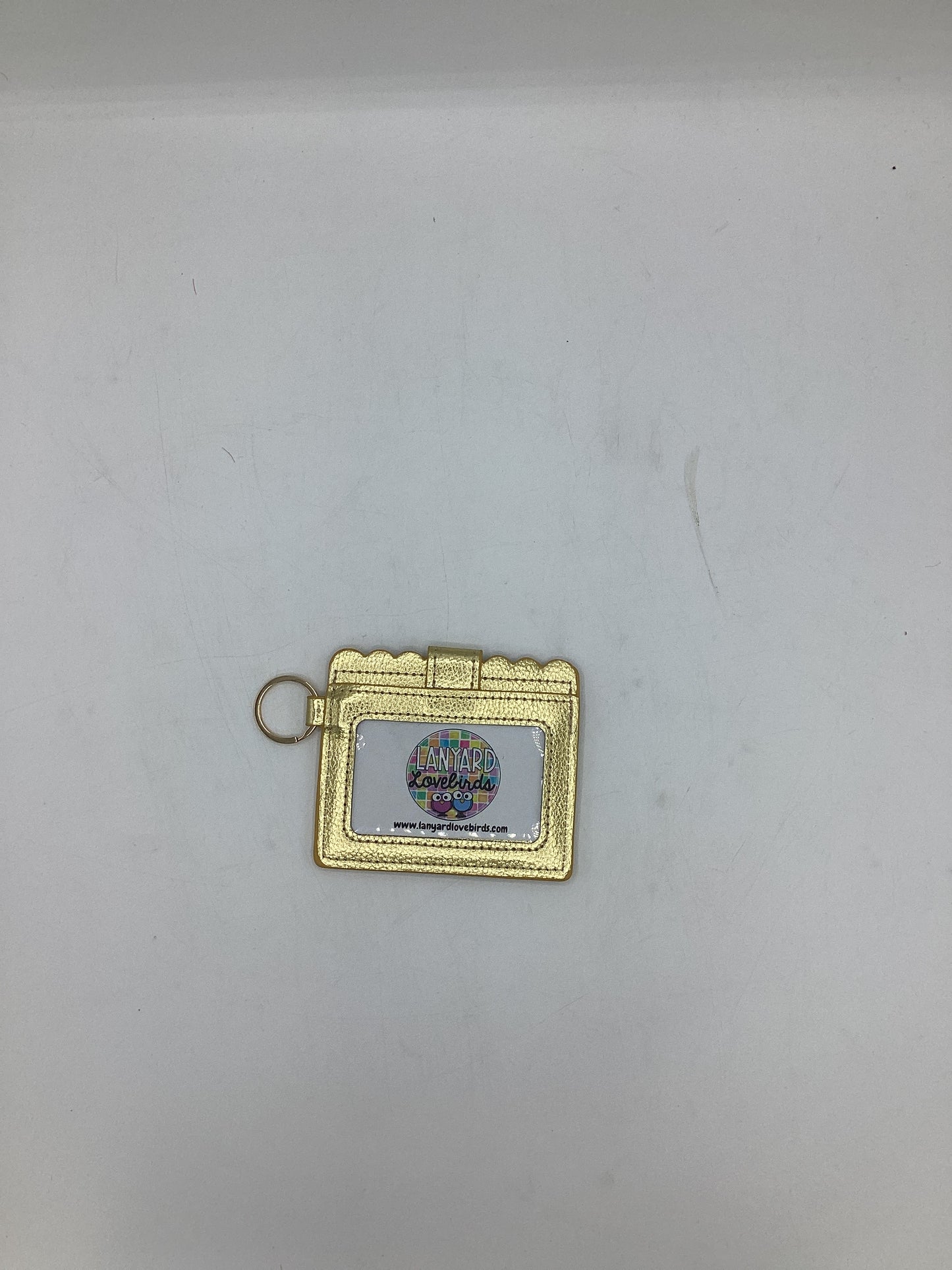 wallets with keyring / gold