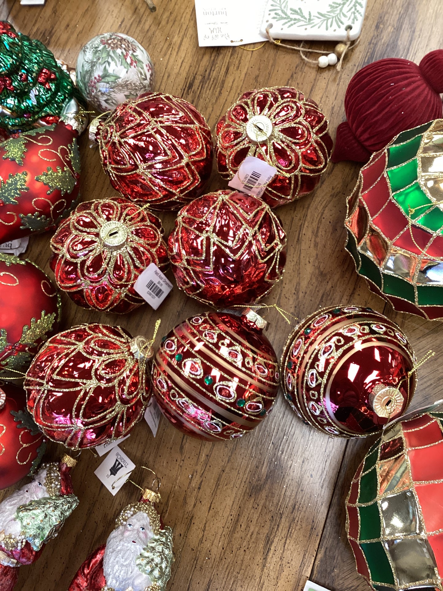 Red Asst Ornament
