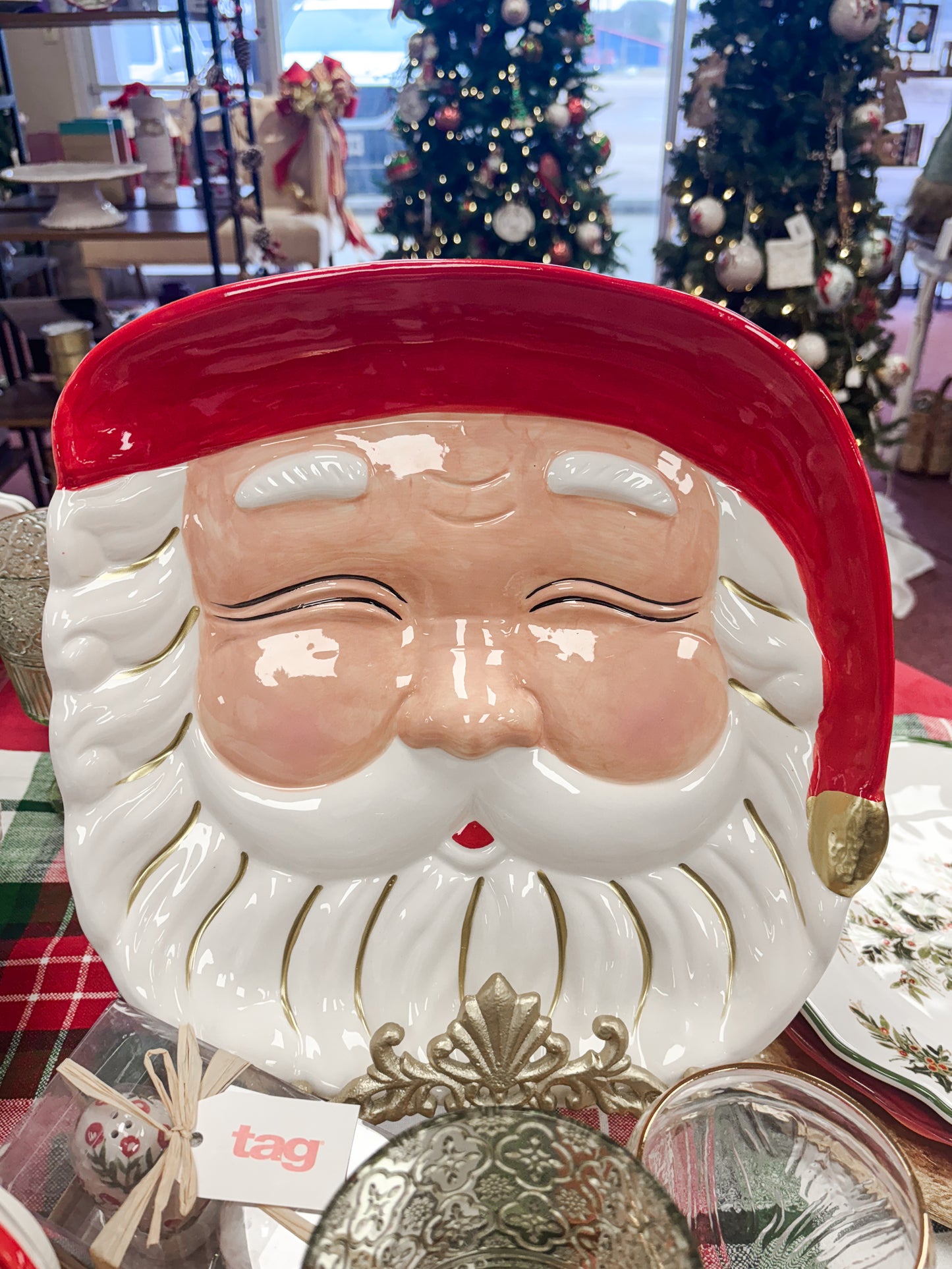 Platter- Santa- Red
