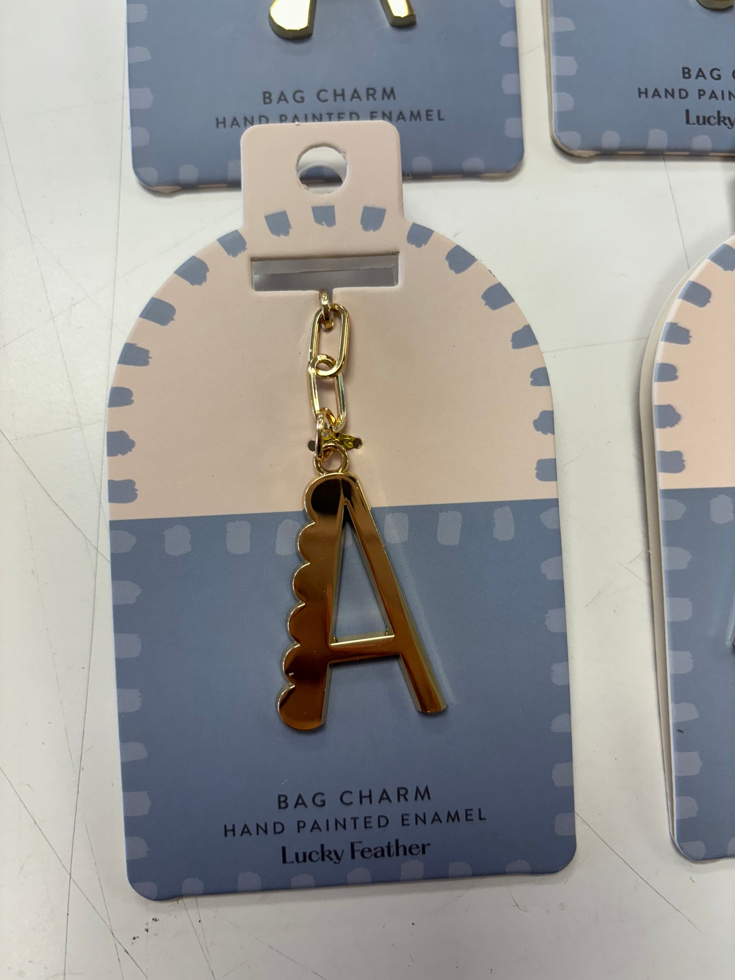 Bag Charm Letter Keychain