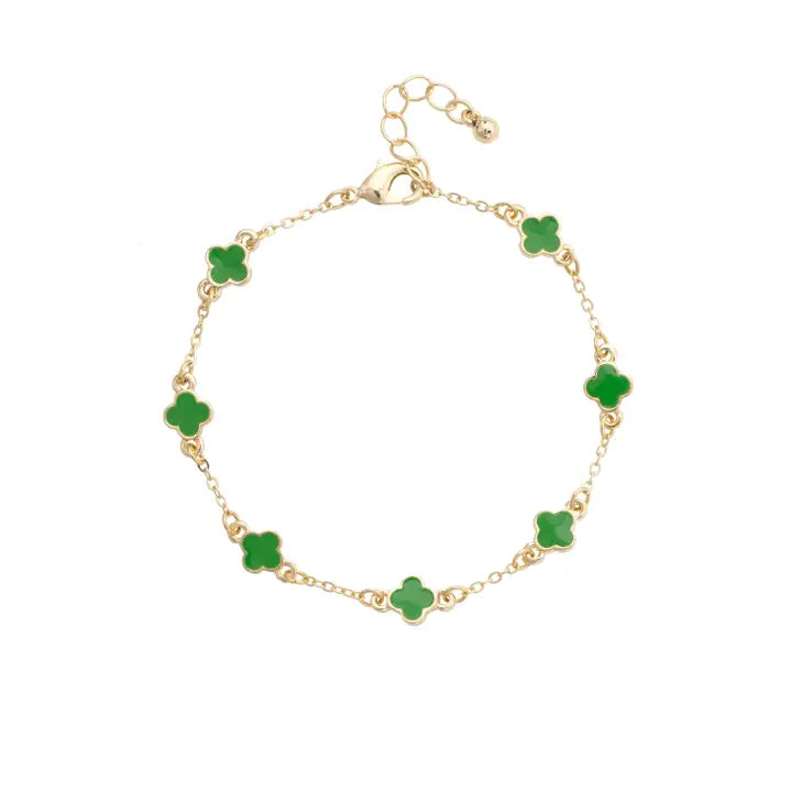 Margaret Dainty Clover Bracelet