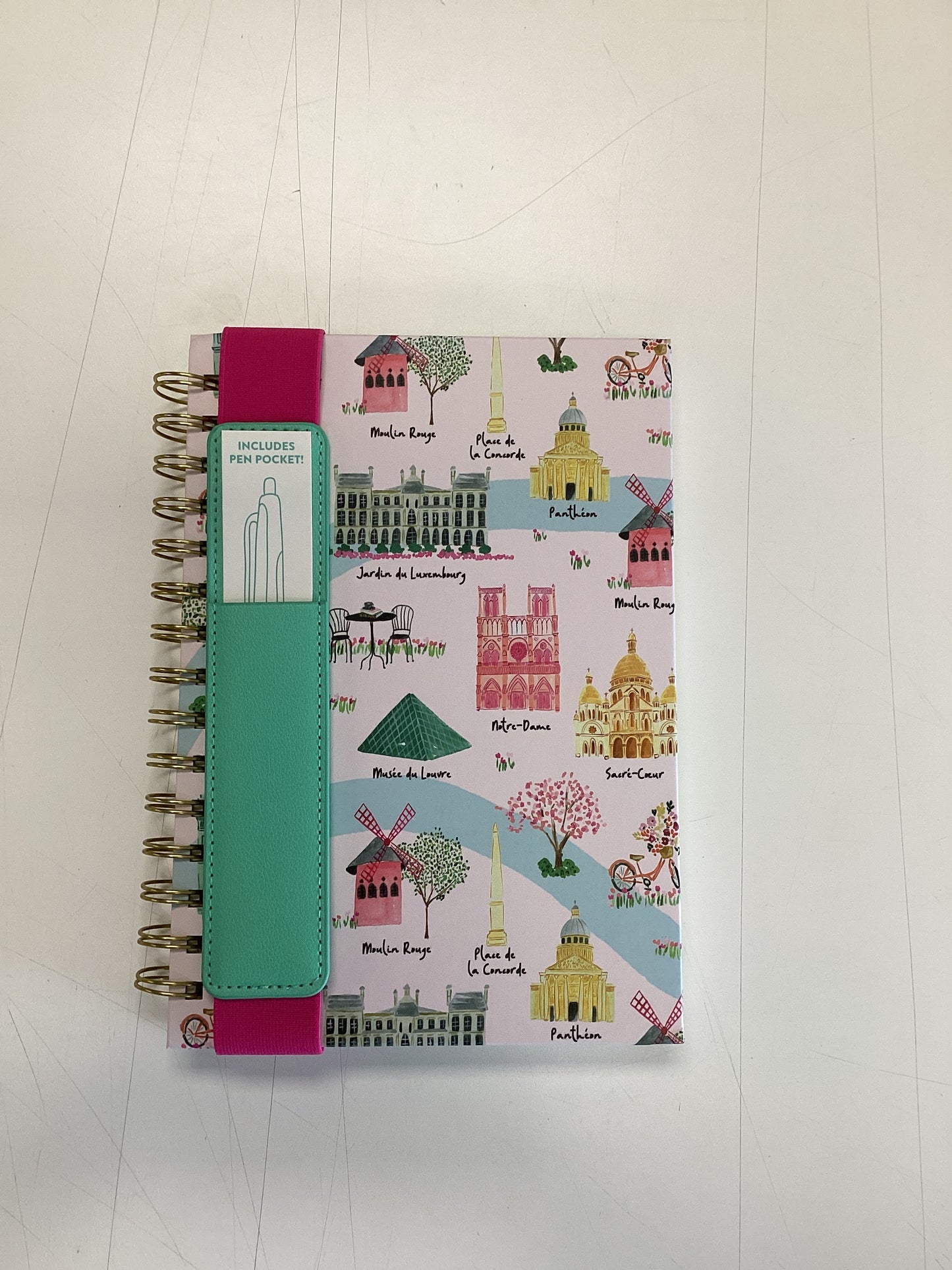 Notebook w/ pen pocket travel