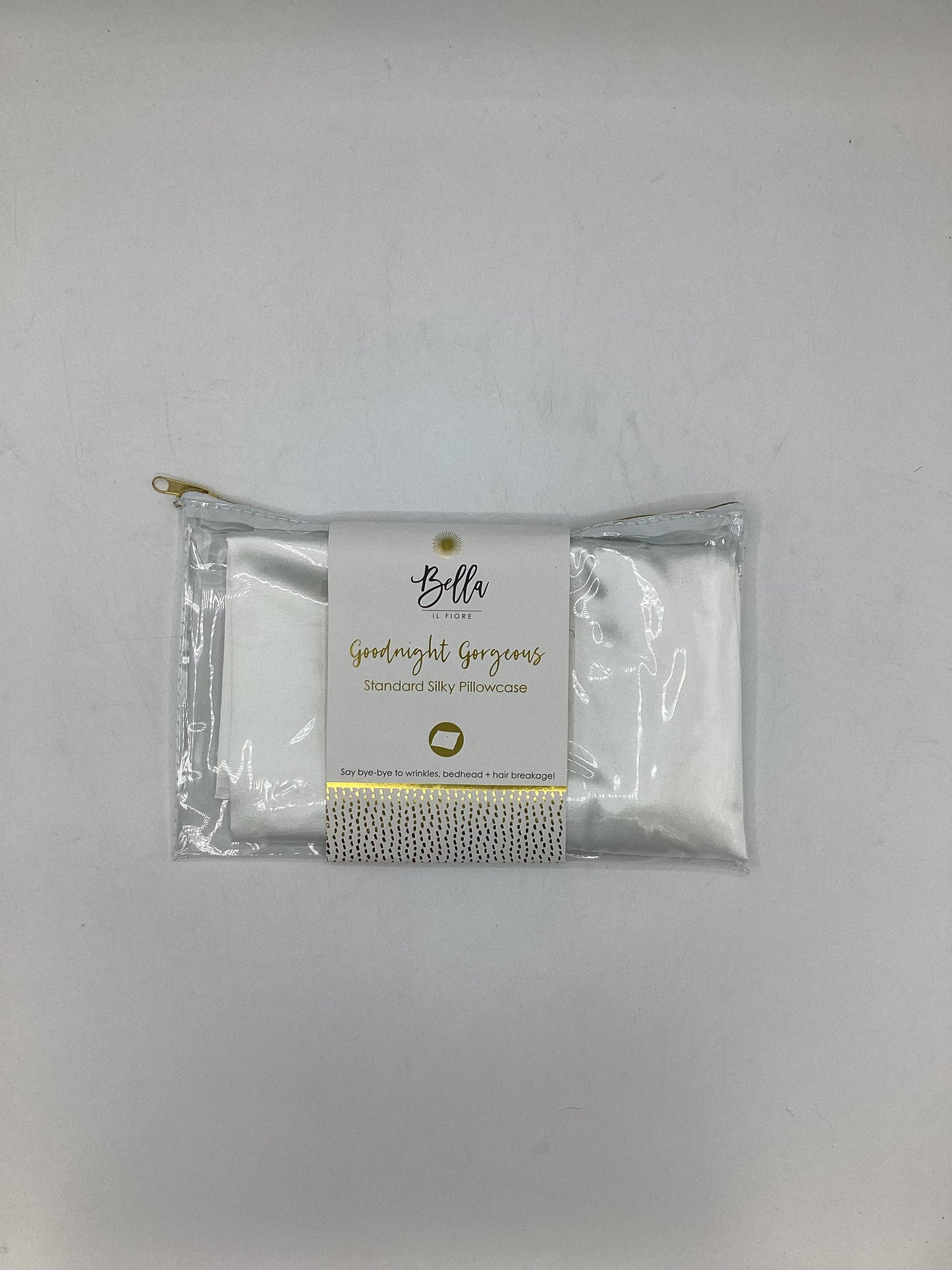 Bella Silk Pillow Case White
