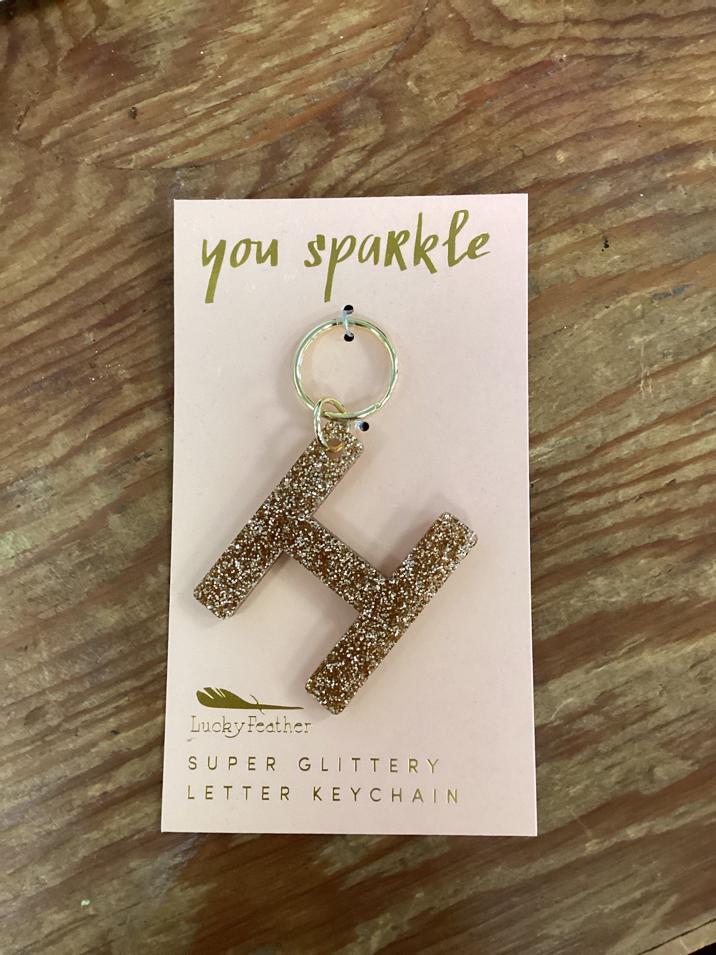 Letter keychain-H