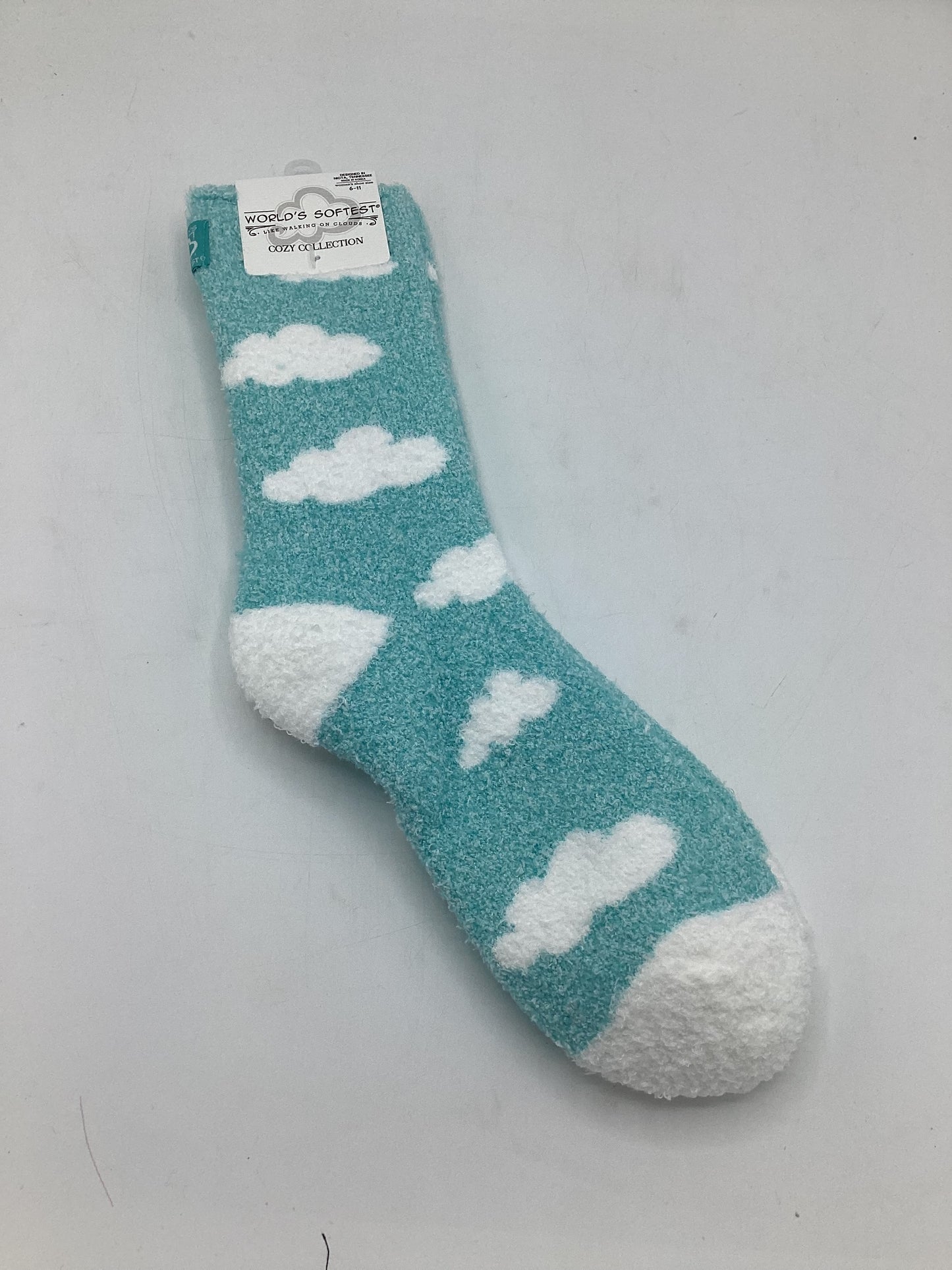 Worlds softest socks- cloud teal