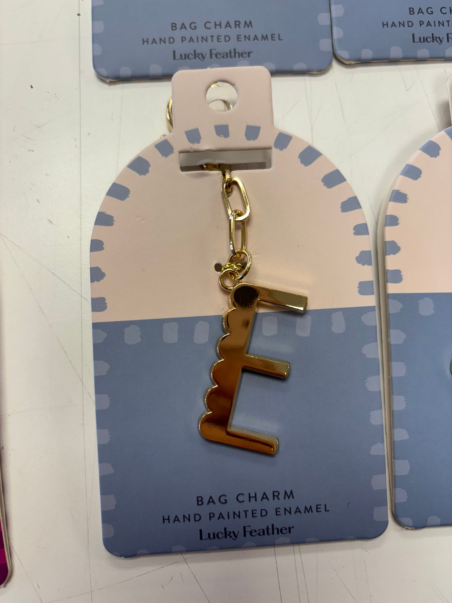 Bag Charm Letter Keychain