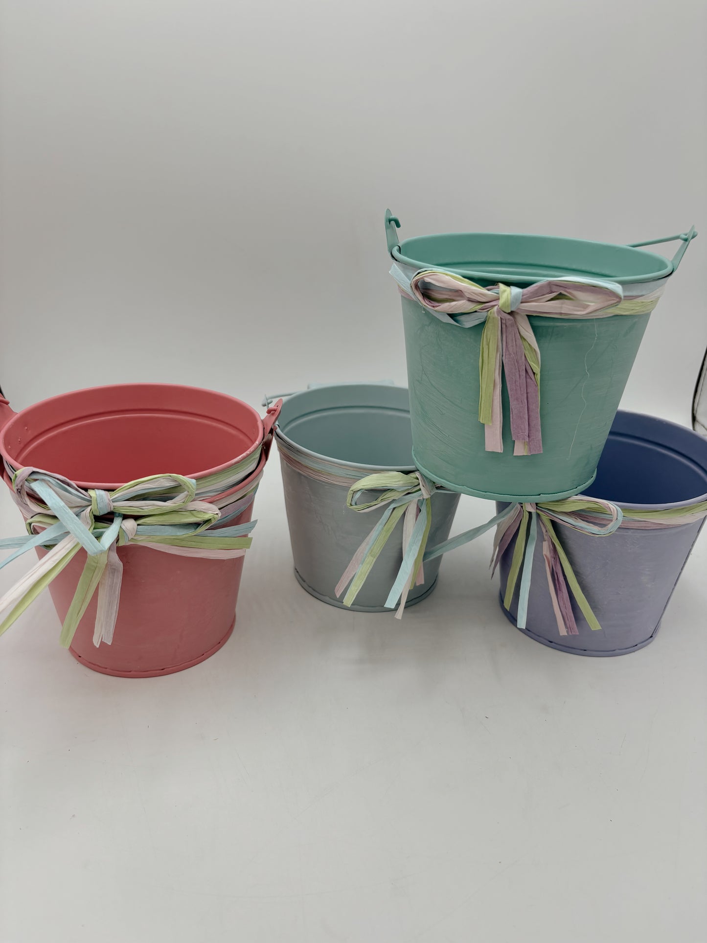 Pastel Tin Bucket
