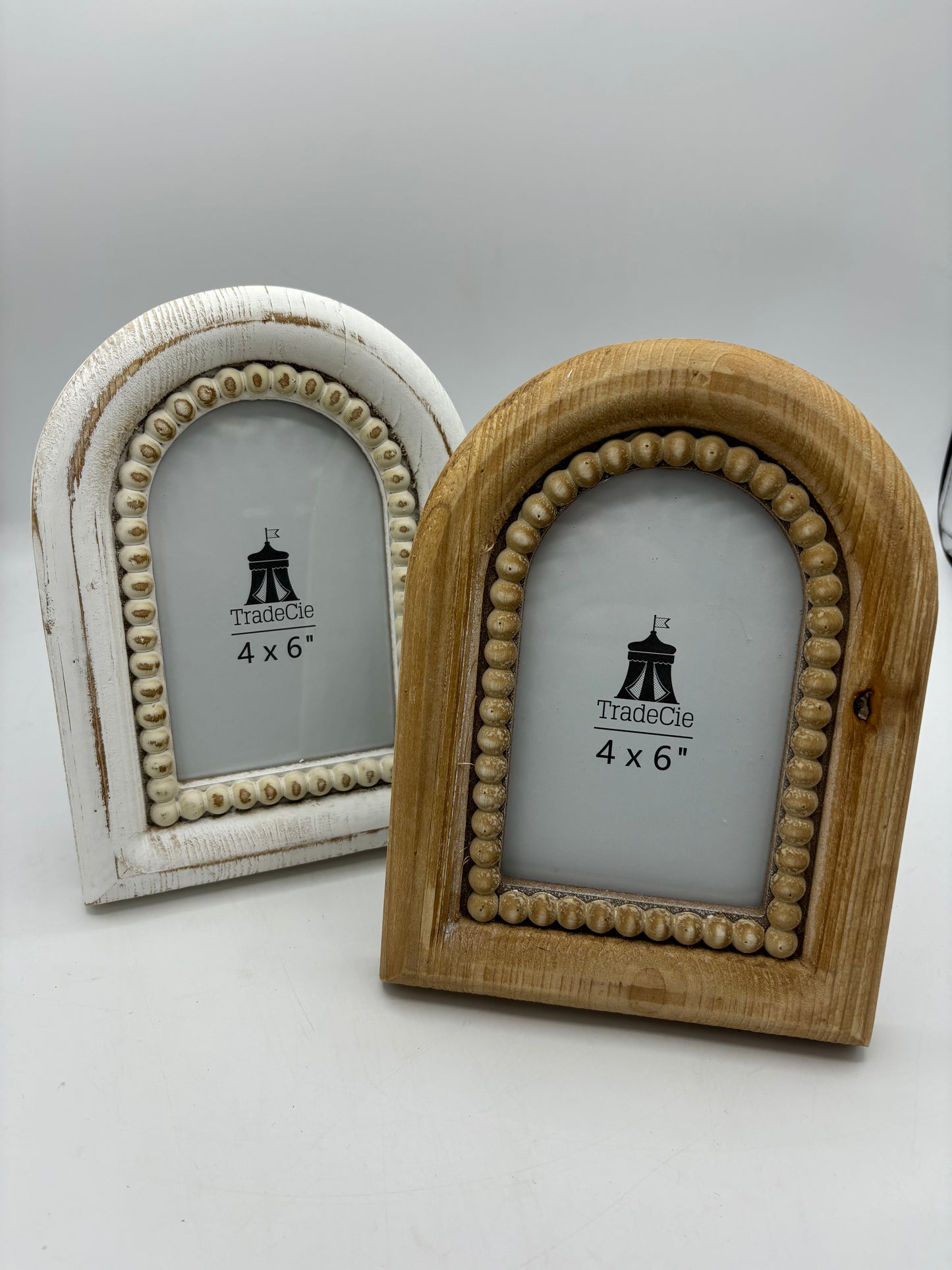 Wooden Beaded Picture Frame