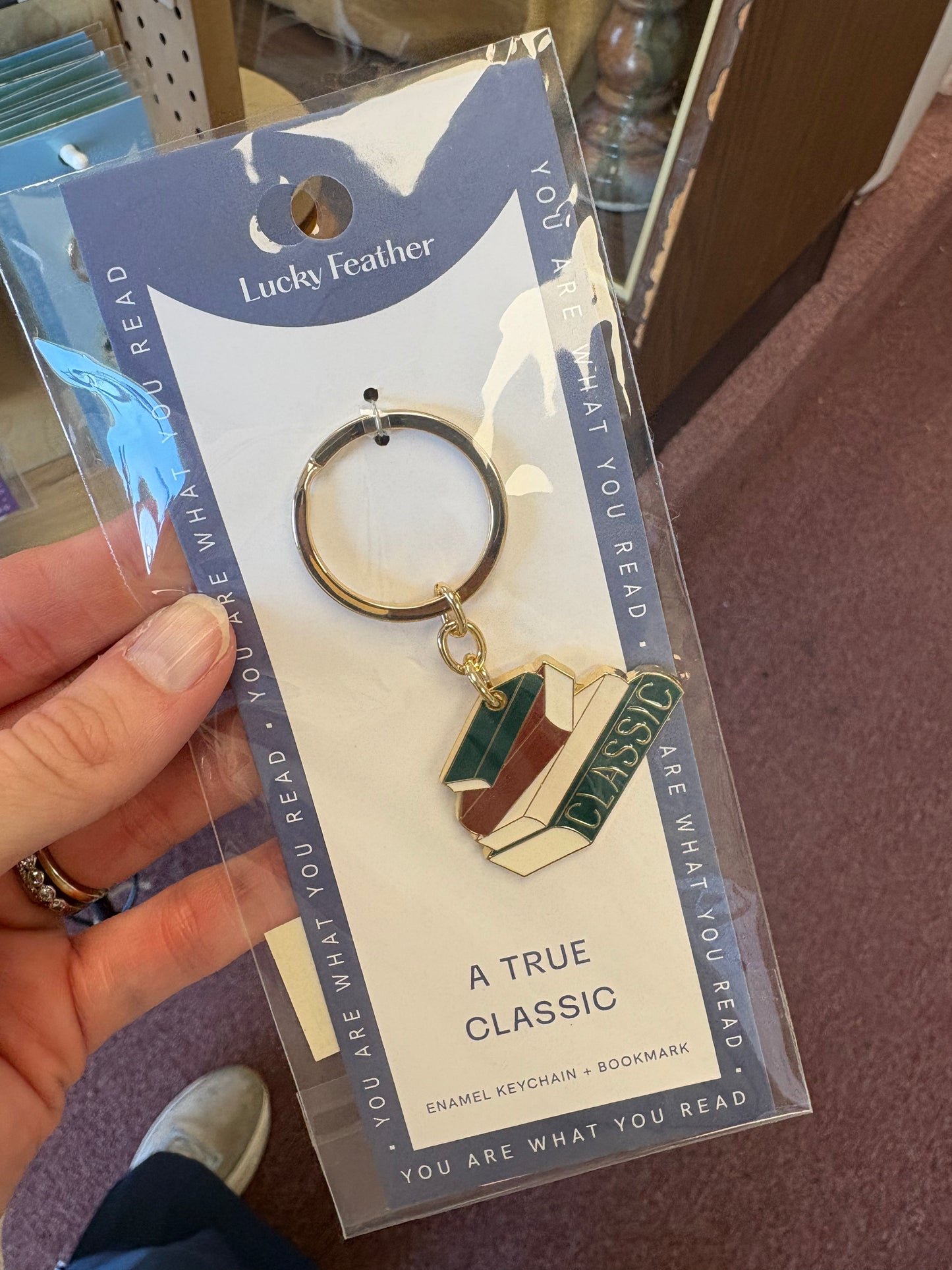 You Are What You Read Keychain