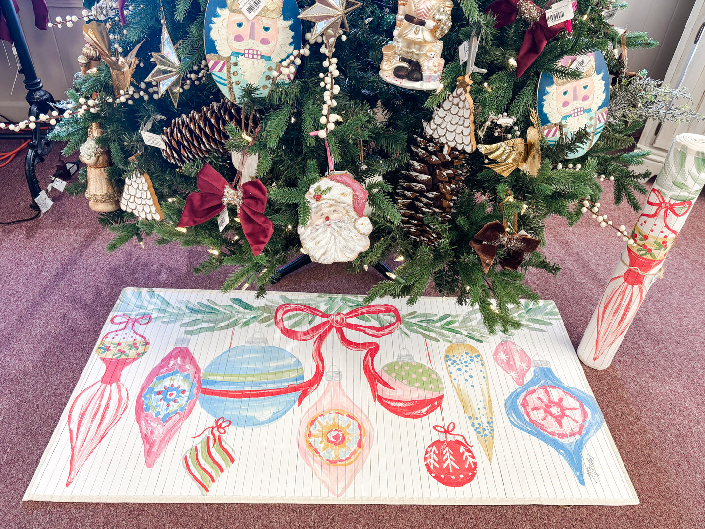 Bamboo Runner with Ornaments