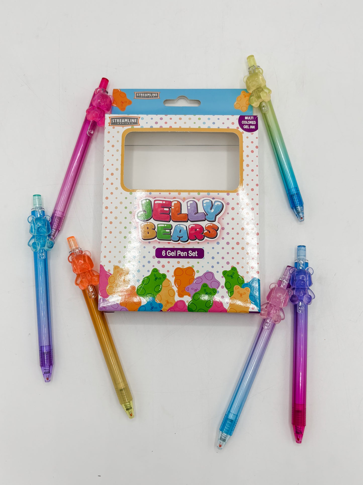 Jelly Bear Color Gel Pens Set