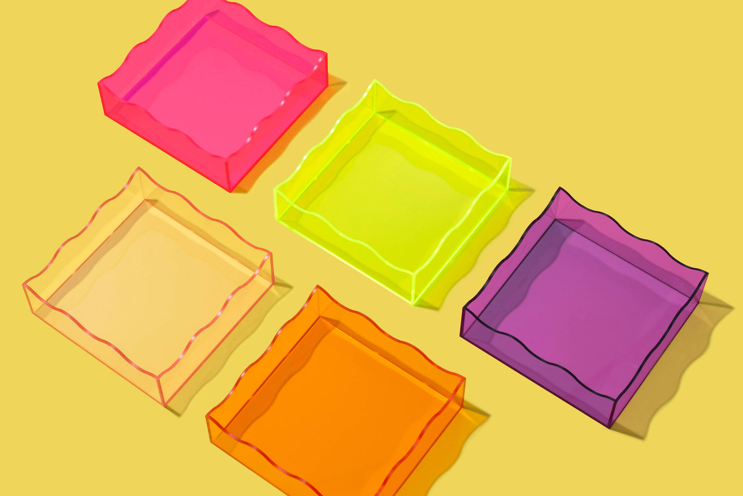 Wavy Tray - Square - Purple
