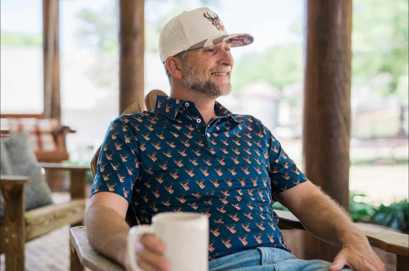Camo Deer Performance Polo