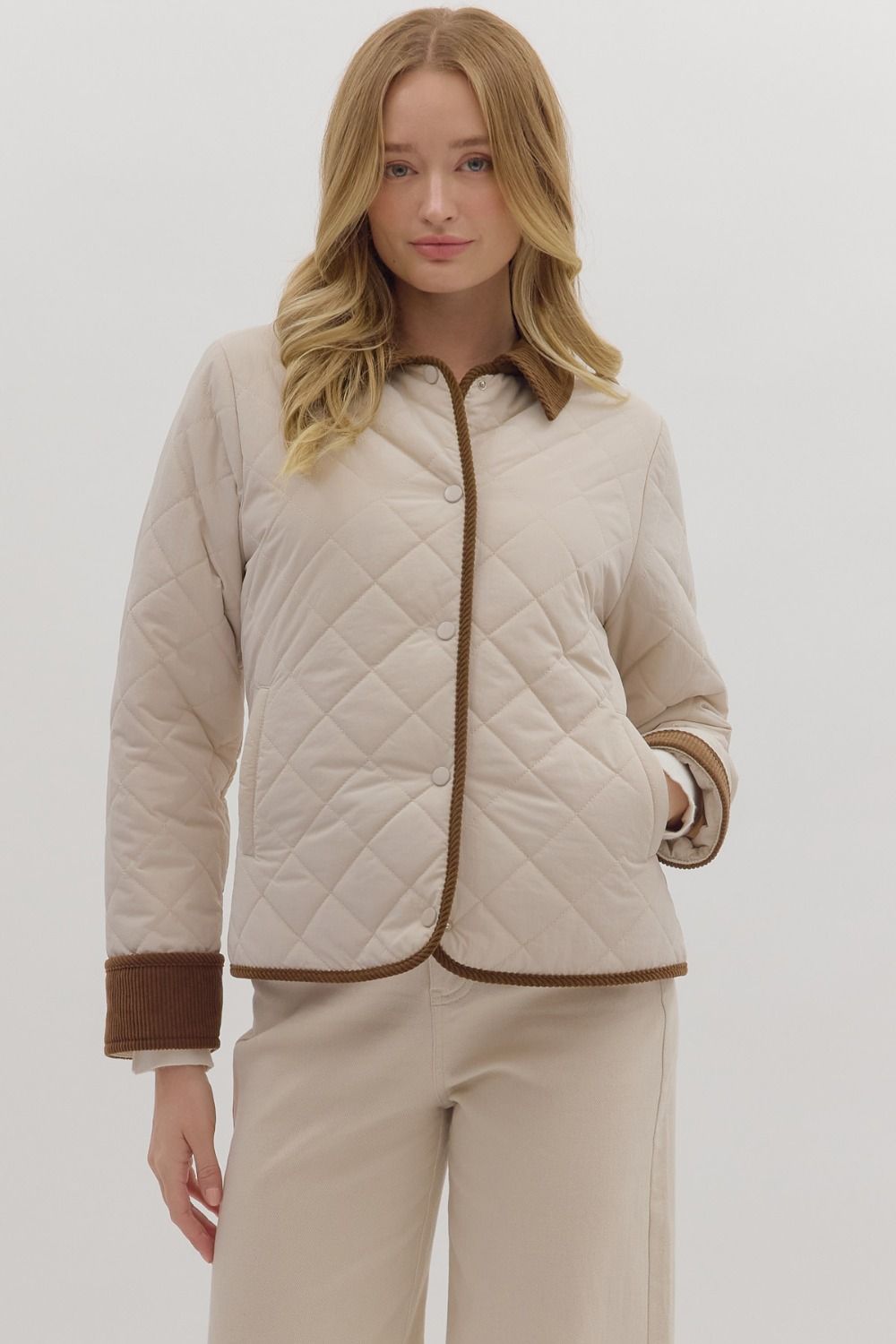 Corduroy Quilted Jacket