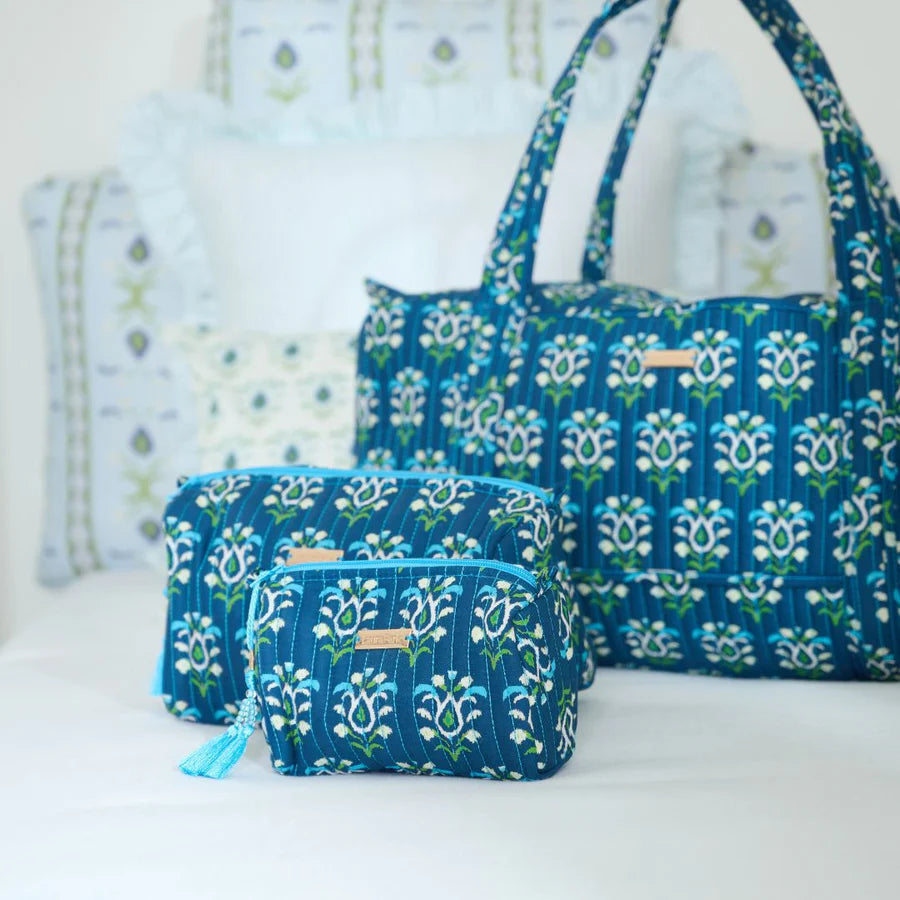 Rosemary Indigo Cosmetic Bag