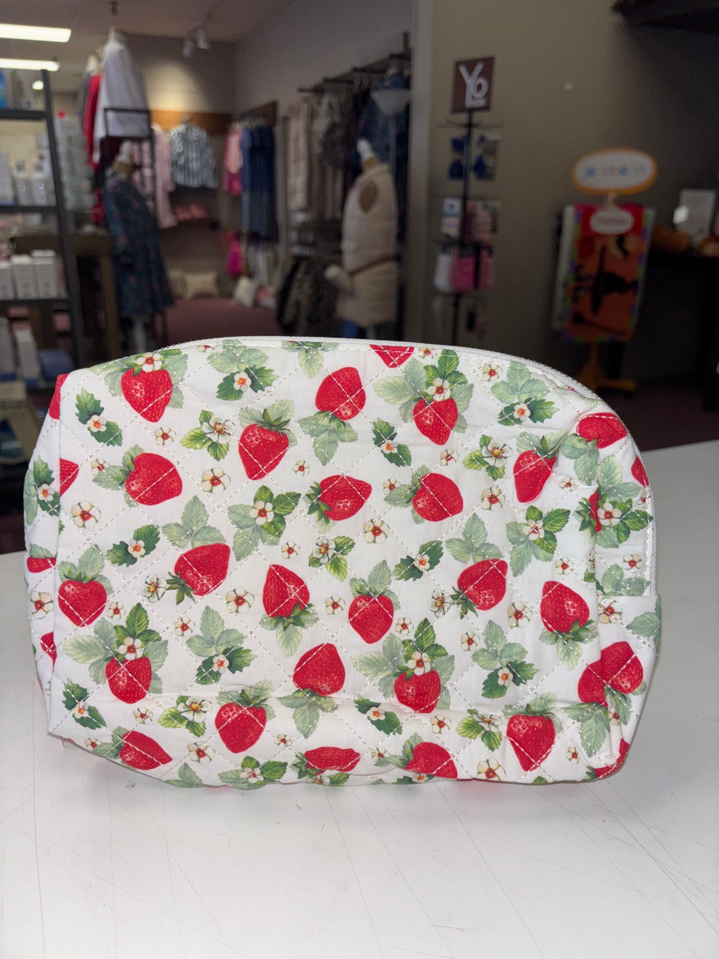 Strawberry cosmetic bag