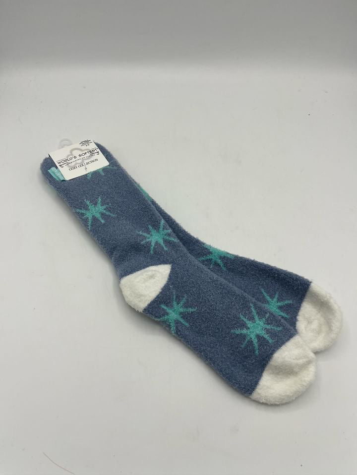 Worlds softest socks- starburst blue