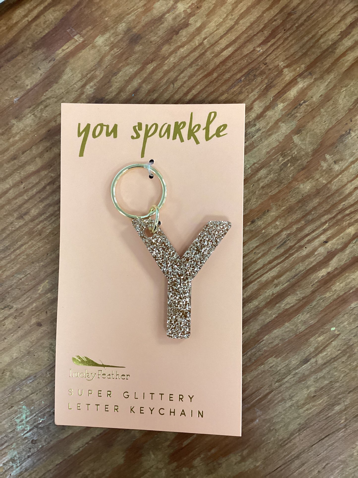 Letter keychain-Y