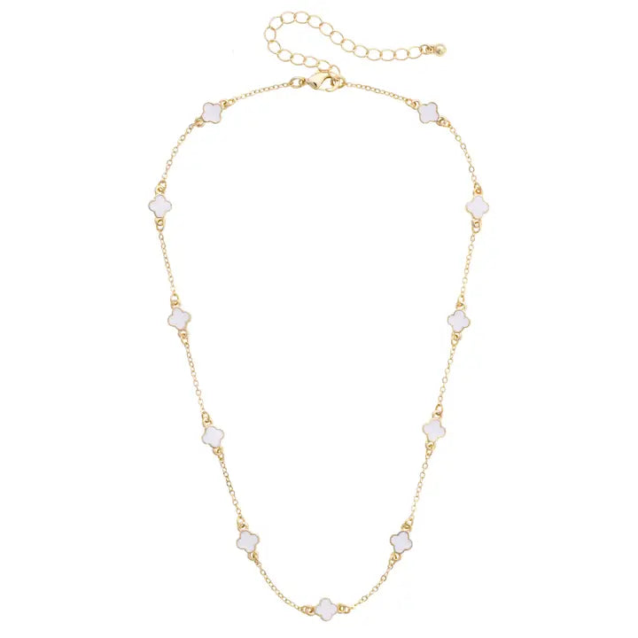 Margaret Dainty Clover Necklace