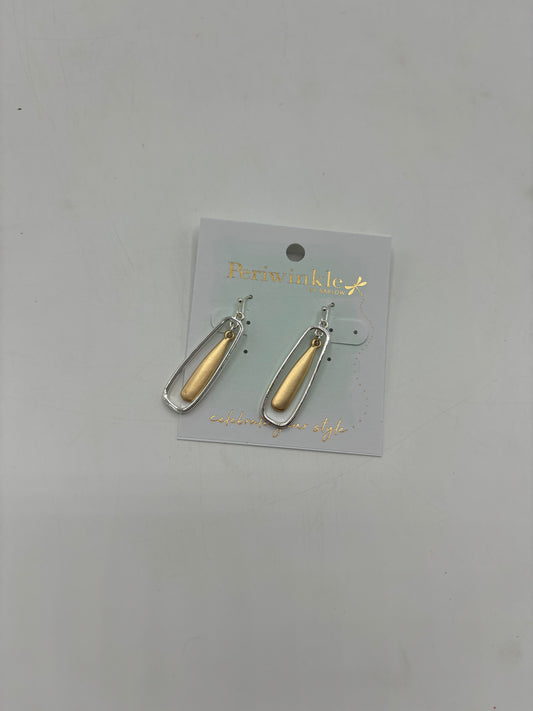 Two Tone Drop Earrings