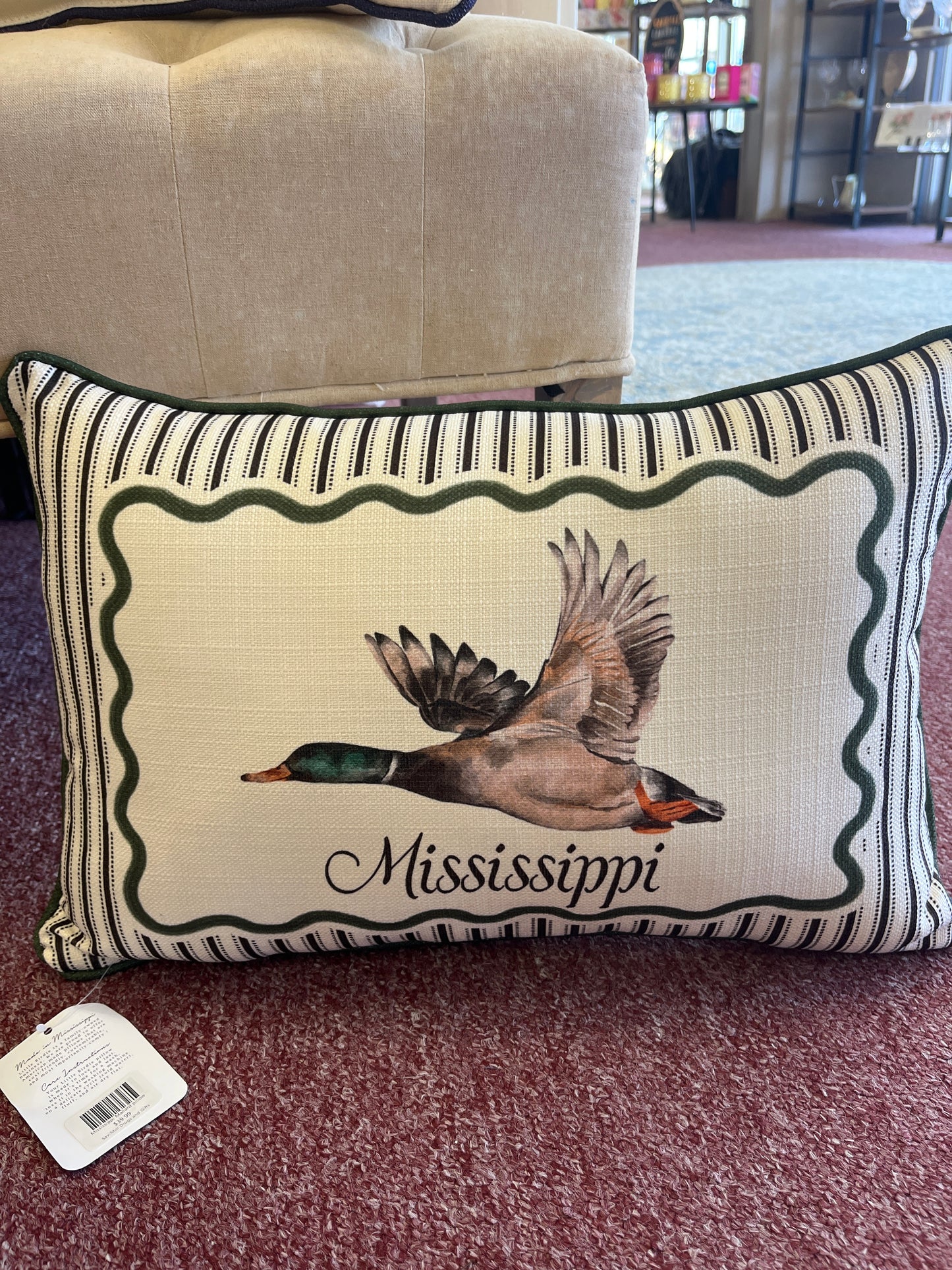 Little Birdie pillow- MS mallard