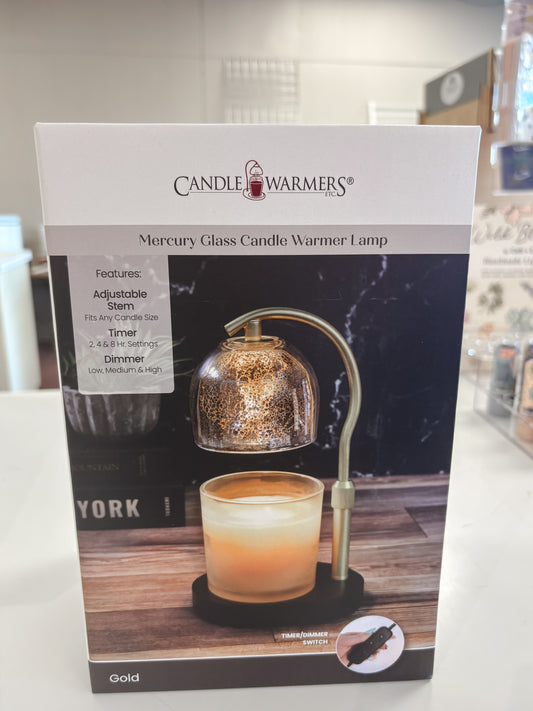Candle Warmer Lamp Mercury Glass
