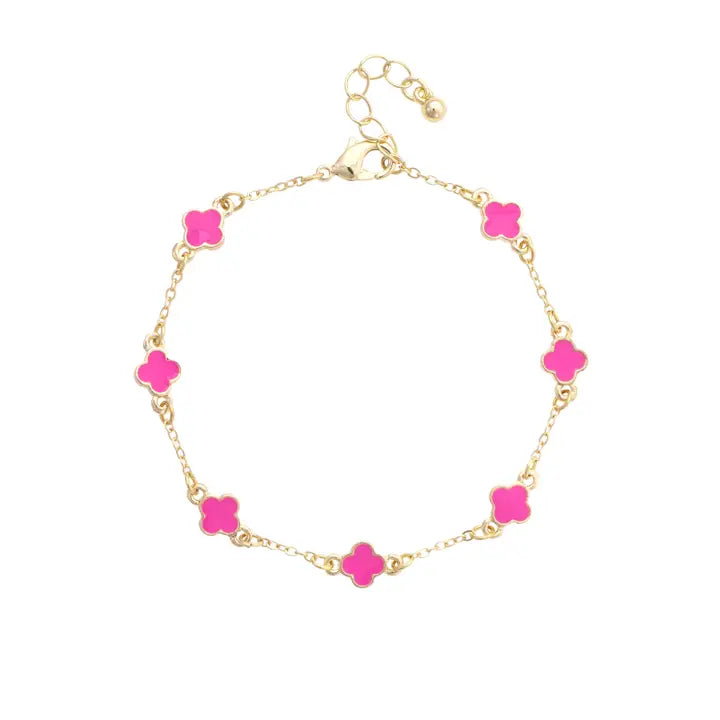 Margaret Dainty Clover Bracelet