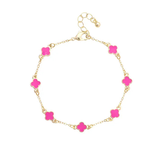 Margaret Dainty Clover Bracelet