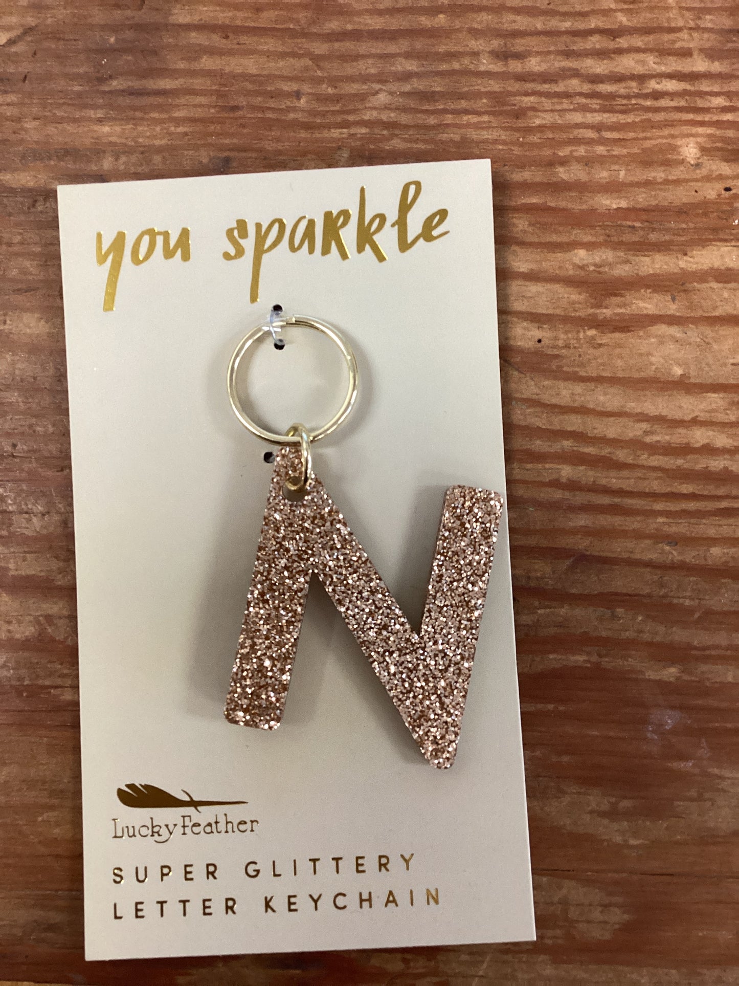 Letter keychain-N