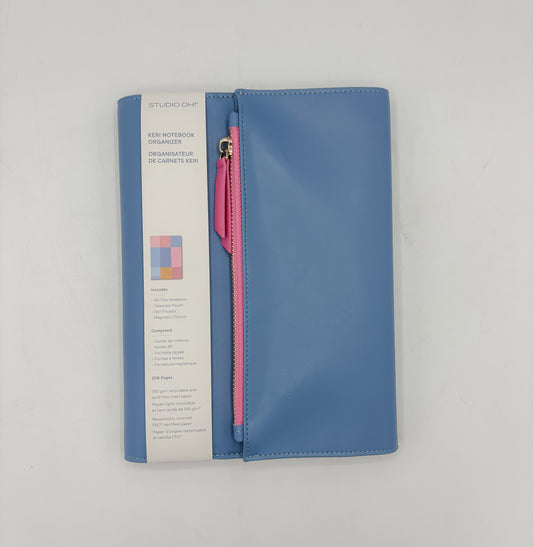 Periwinkle and Pink Keri Notebook Organizer